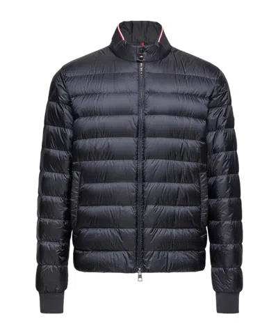 Moncler Rigel Short Down Jacket In Blue