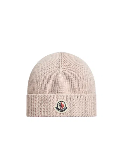 Moncler Rimless Cap In Nude
