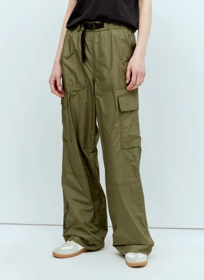 Moncler Ripstop Cargo Trousers In Green