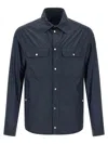 Moncler Ripstop Shirt In Blue
