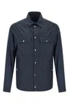 Moncler Ripstop Shirt In Blue
