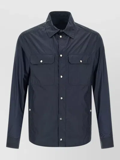 MONCLER RIPSTOP SHIRT LONG SLEEVES BUTTON DOWN COLLAR