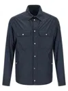 Moncler Ripstop Shirt In Blue