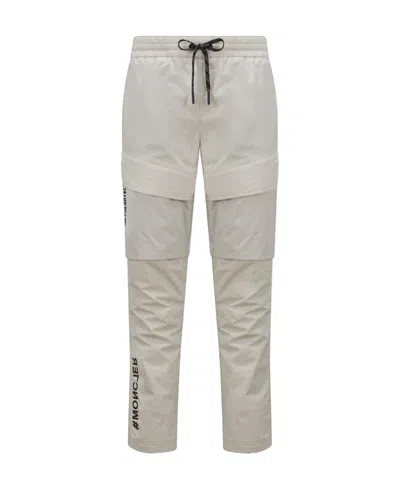 Moncler Ripstop Straight-leg Trousers In Nude