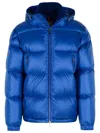 Moncler 'rivau' Blue Polyamide Down Jacket In Burgundy