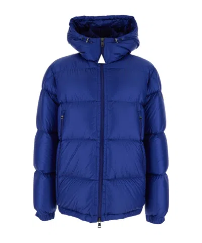 MONCLER MONCLER LOGO PATCH HOODED PUFFER JACKET