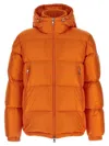 Moncler Long-sleeved Cotton Jacket In Orange