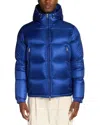 Moncler Long-sleeved Cotton Jacket In Blue