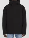 Moncler Hooded Casual Jacket In Black