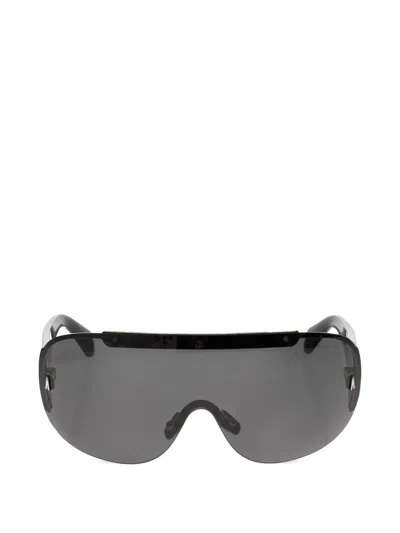 Moncler Rizon Shield-frame Sunglasses In Black