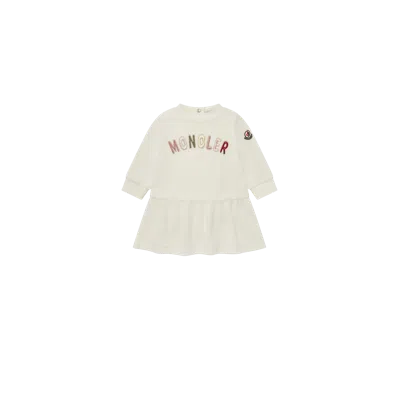 Moncler Kids' Embroidered Dress White