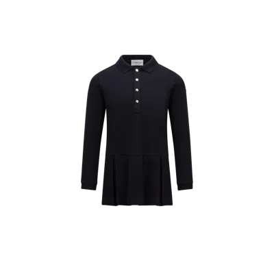 Moncler Kids' Dressing Gown Polo In Blue