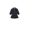 Moncler Robe Polo En Piqué De Coton In Blue