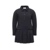 Moncler Robe Polo En Piqué In Blue