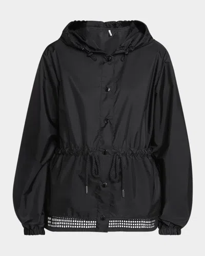 MONCLER ROCHEBONNE HOODED DRAWSTRING JACKET