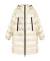 Moncler Grenoble Rochelairs Down Long Parka In Nude