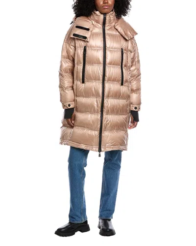Moncler Rochelairs Down Coat In Neutral