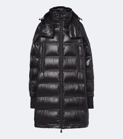 Moncler Rochelairs Hooded Down Coat In Black