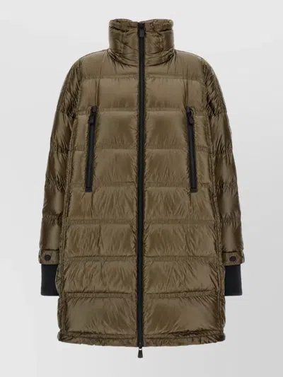 Moncler Rochelairs Long Parka Coat In Green