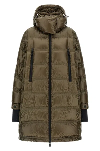 Moncler 'rochelairs' Long Parka In Green