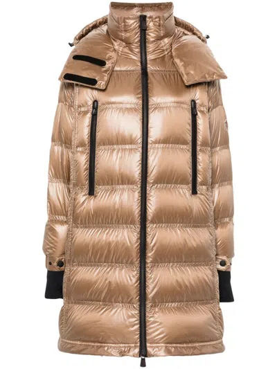 Moncler Rochelairs Puffer Jacket In Brown