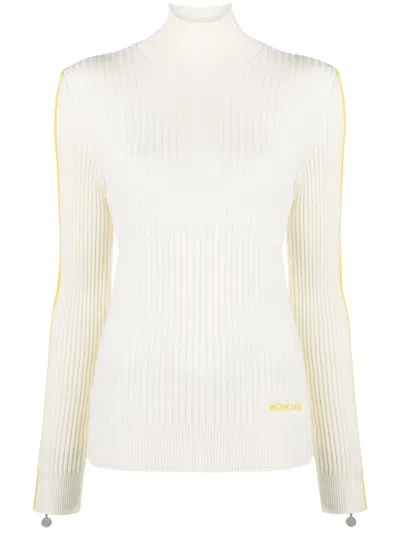 Moncler Polo-neck Jumper In White