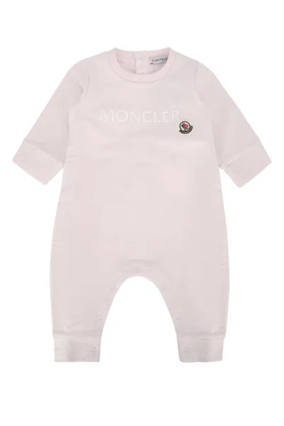 Moncler Babies' Romper + Box In Pink