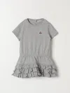 Moncler Babies' Romper  Kids Color Grey In Gray