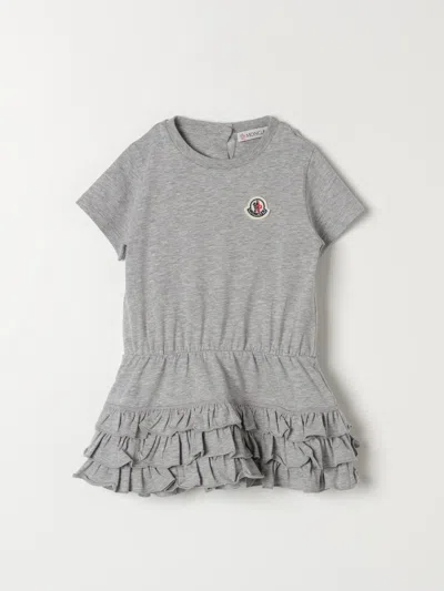 Moncler Babies' Romper  Kids Color Grey In Gray