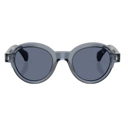 Moncler Rondosa Blue Round Unisex Sunglasses Me6003 300772 47