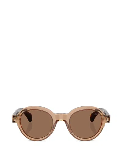 Moncler Rondosa Round-frame Sunglasses In Orange
