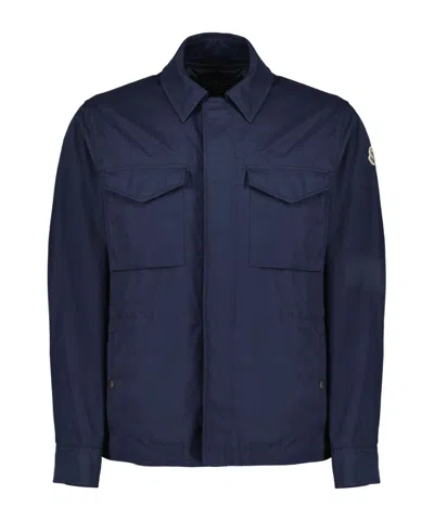 Moncler Roquille 3-in-1 Reversible Down Shirt Jacket In Blue