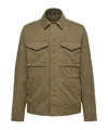 Moncler Raquille Jacket Polyester Blend Collared Design In Green