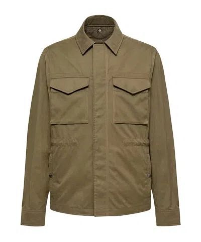 Moncler Roquille 3-in-1 Reversible Down Shirt Jacket In Green