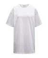 Moncler Round Collar Logo T-shirt In White
