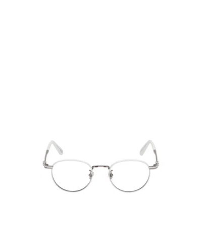 Moncler Round Frame Flat Mirror In White