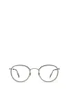 Moncler Logo-engraved Oval-frame Glasses In 020