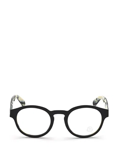 Moncler Ml5122 Round-frame Optical Glasses In 065