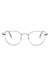 Moncler Round-frame Glasses In 银色