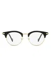 Moncler Round-frame Glasses In Black