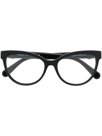 Moncler Round-frame Glasses In Black