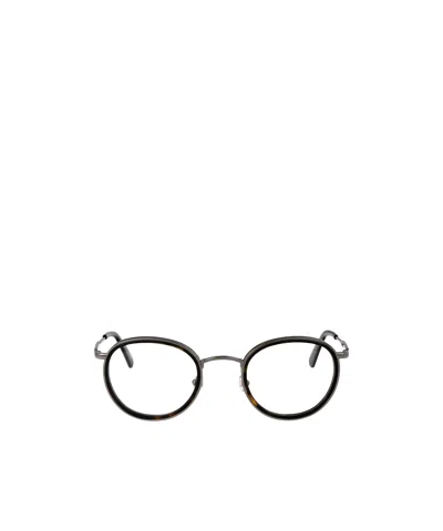 Moncler Round-frame Glasses In Black