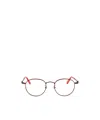 Moncler Round-frame Glasses In Red