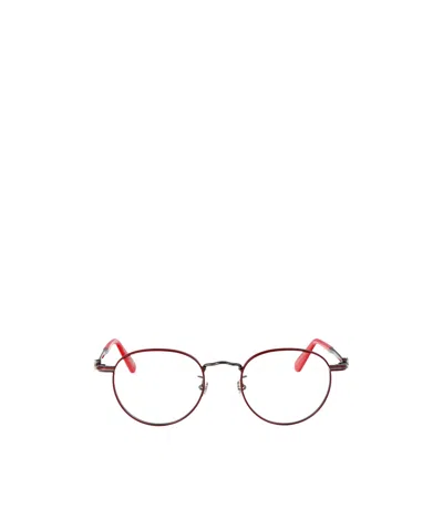 Moncler Round-frame Glasses In Red