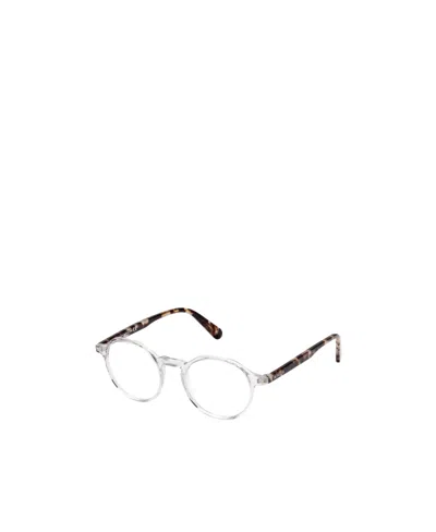 Moncler Round-frame Glasses In White