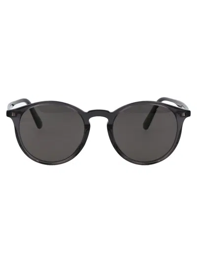 Moncler Round Frame Sunglasses In 01d