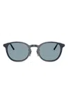 Moncler Round-frame Sunglasses In Metallic