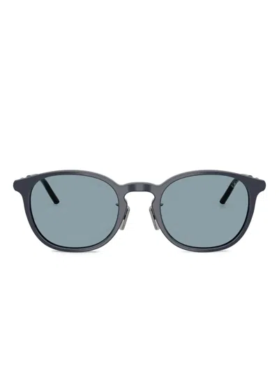 Moncler Round-frame Sunglasses In Metallic