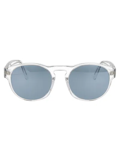 Moncler Round Frame Sunglasses In 26x