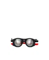 Moncler Round Frame Sunglasses In Black